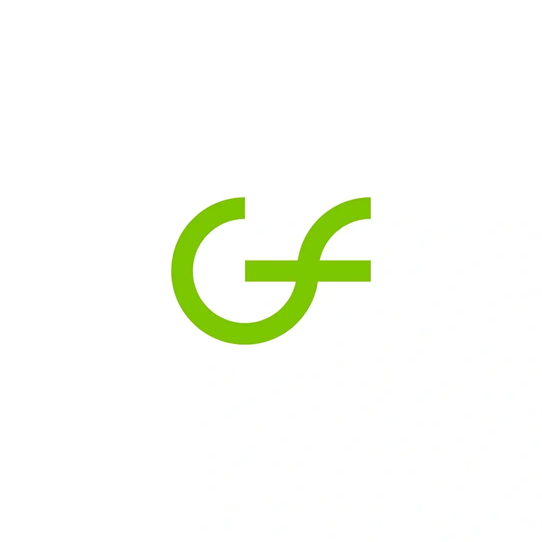 Vibrant green Gasflow logo mark combining lowercase letters g and f on a clean white background.
